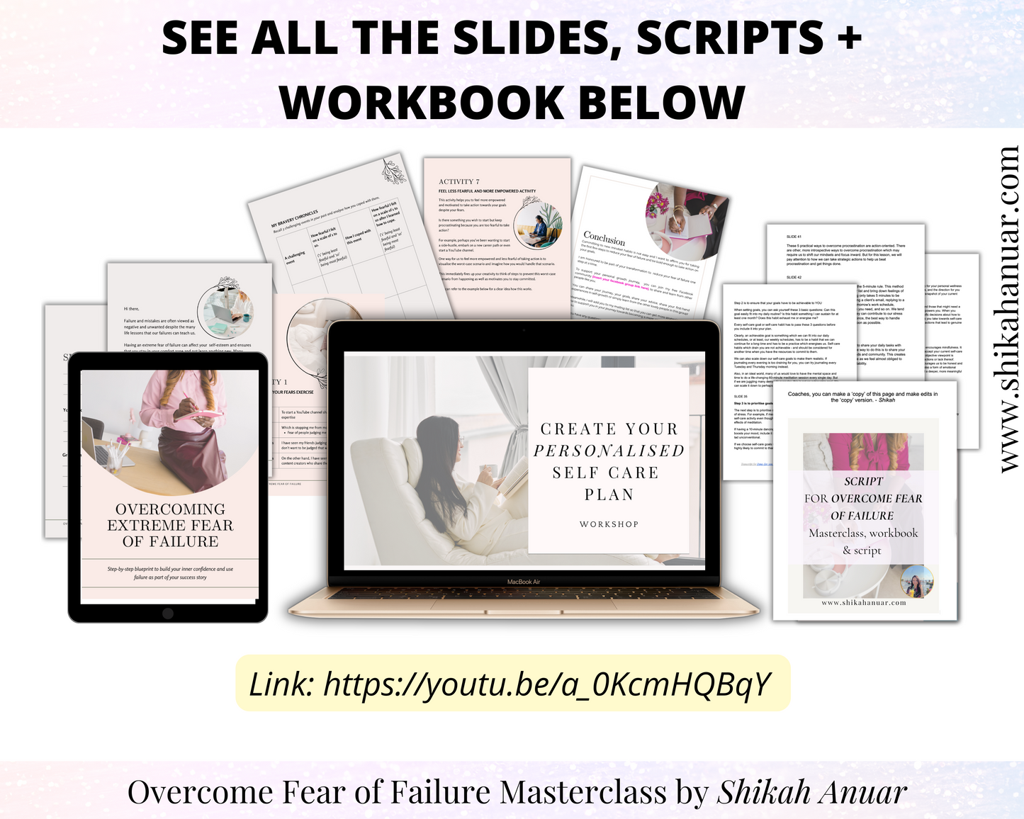 Done-for-you 'Overcome Fear of Failure' Masterclass, Workbook and Script (ready to launch and sell)