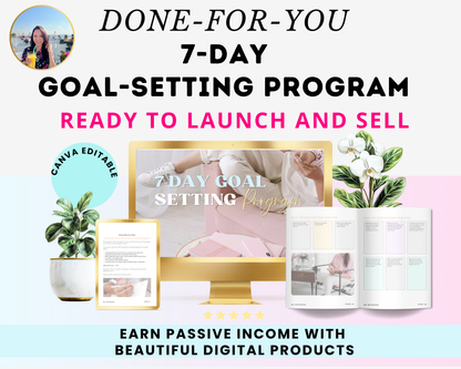 7-Day Goal-Setting Programme (done-for-you and ready to use or sell)