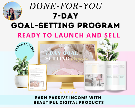 7-Day Goal-Setting Programme (done-for-you and ready to use or sell)