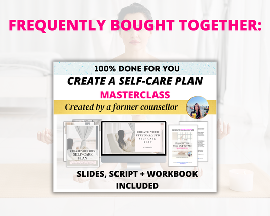 High-converting Sales Page for 'Create a Self-Care Plan' Masterclass