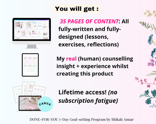 7-Day Goal-Setting Programme (done-for-you and ready to use or sell)