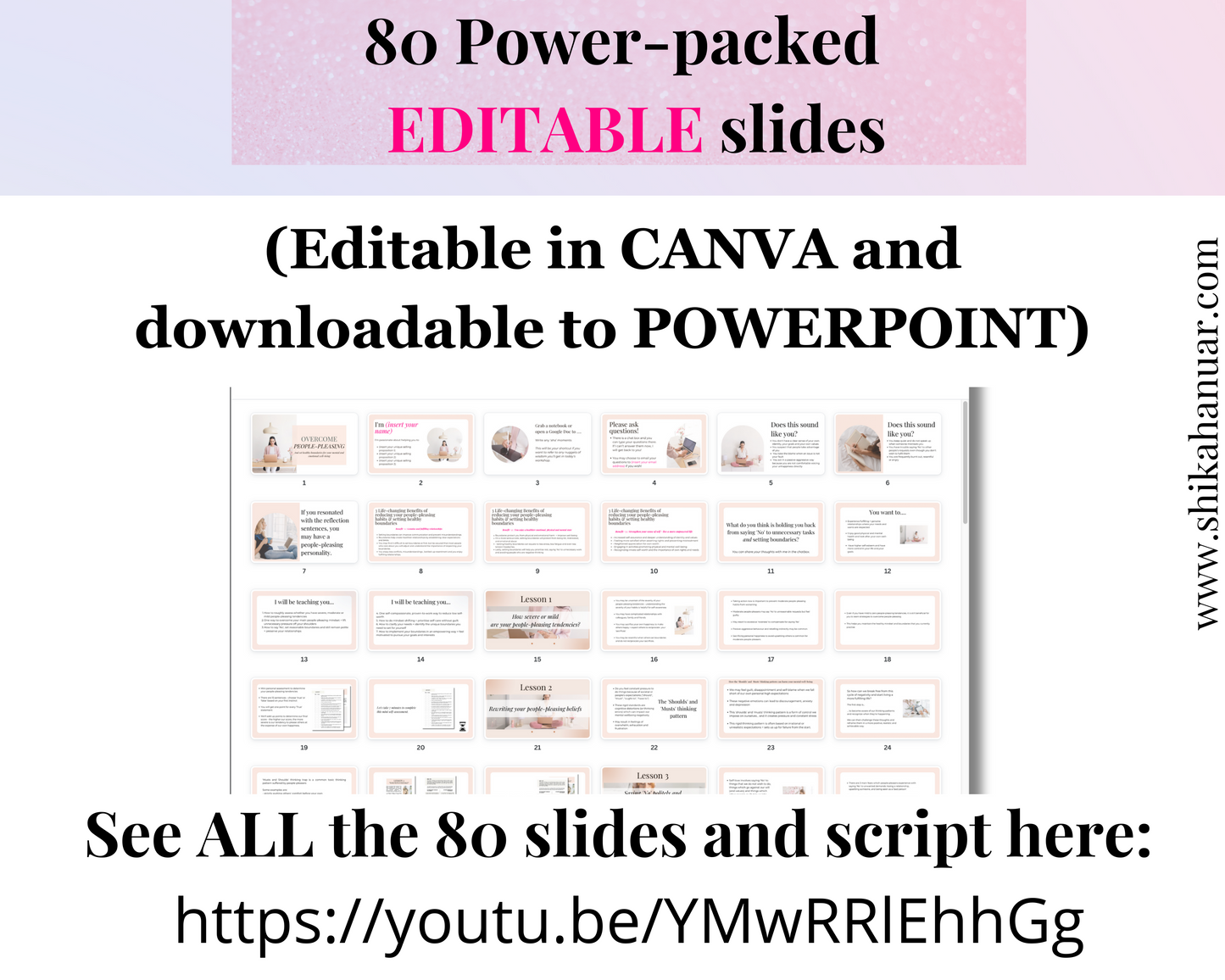 Done-for-you 'Overcome People Pleasing' Masterclass, Script and Workbook