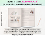 Done-for-you lead generation for coaches : Self-care Edition (lead magnet, email nurture campaign, opt-in text, IG scripts, IG reels and IG images included)