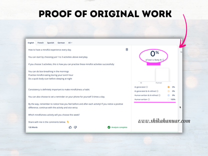30 Mindfulness done-for-you Instagram posts and captions (authority-building)