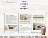 Done-for-you Brain Dump Template and Workbook (with PLR license - ready to sell or use with clients)