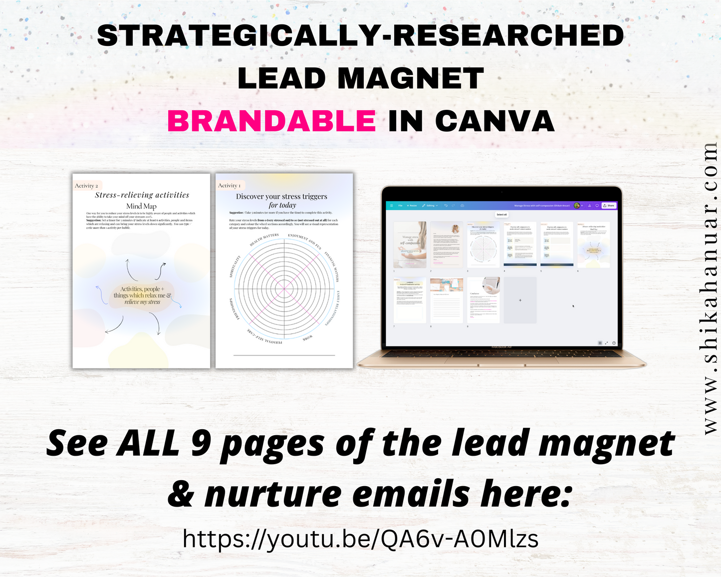 List-building kit for coaches : Manage stress with self-compassion Edition (irresistible lead magnet + email nurture campaign included)