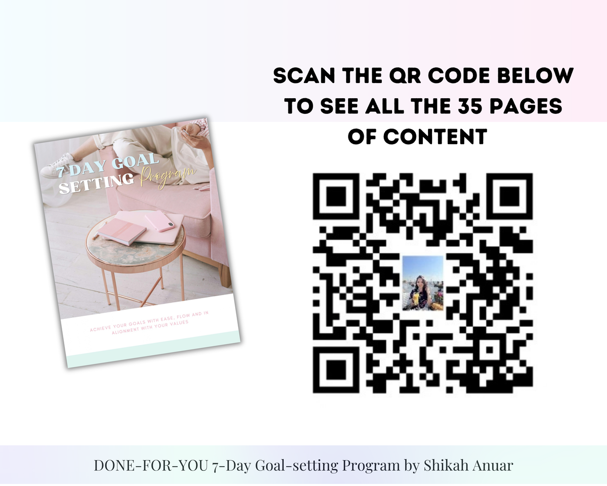7-Day Goal-Setting Programme (done-for-you and ready to use or sell)