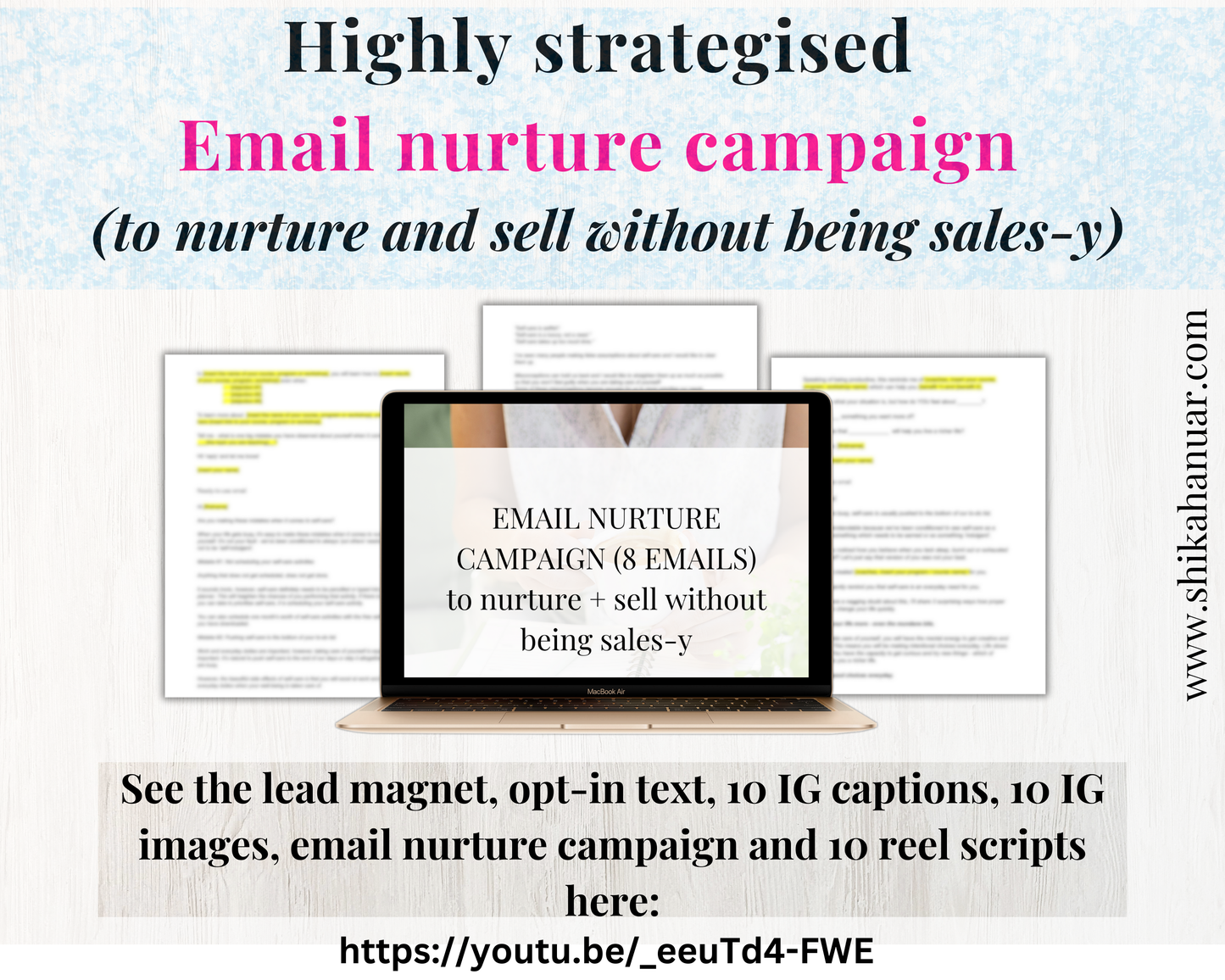 Done for you Lead Generation for Coaches : Positive Self-Talk edition (Lead magnet, Email campaign, IG captions, IG reel scripts, IG images included)