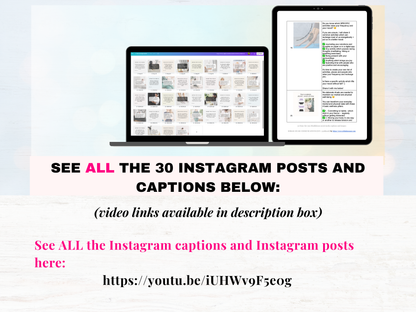 30 Mindfulness done-for-you Instagram posts and captions (authority-building)