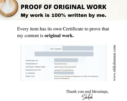 Done-for-you 'Emotional Intelligence for Daily Life' Workshop, Script and Workbook