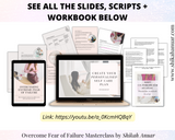 Done-for-you 'Overcome Fear of Failure' Masterclass, Workbook and Script (ready to launch and sell)