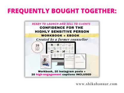 High-converting sales page for 'Confidence Guide for the Highly Sensitive Person' Workbook