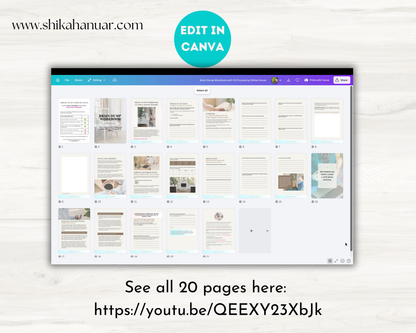 Done-for-you Brain Dump Template and Workbook (with PLR license - ready to sell or use with clients)