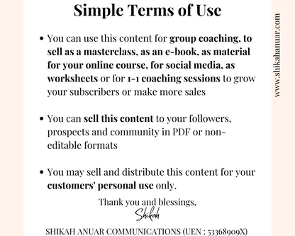 Done-for-you 'Overcome People Pleasing' Masterclass, Script and Workbook