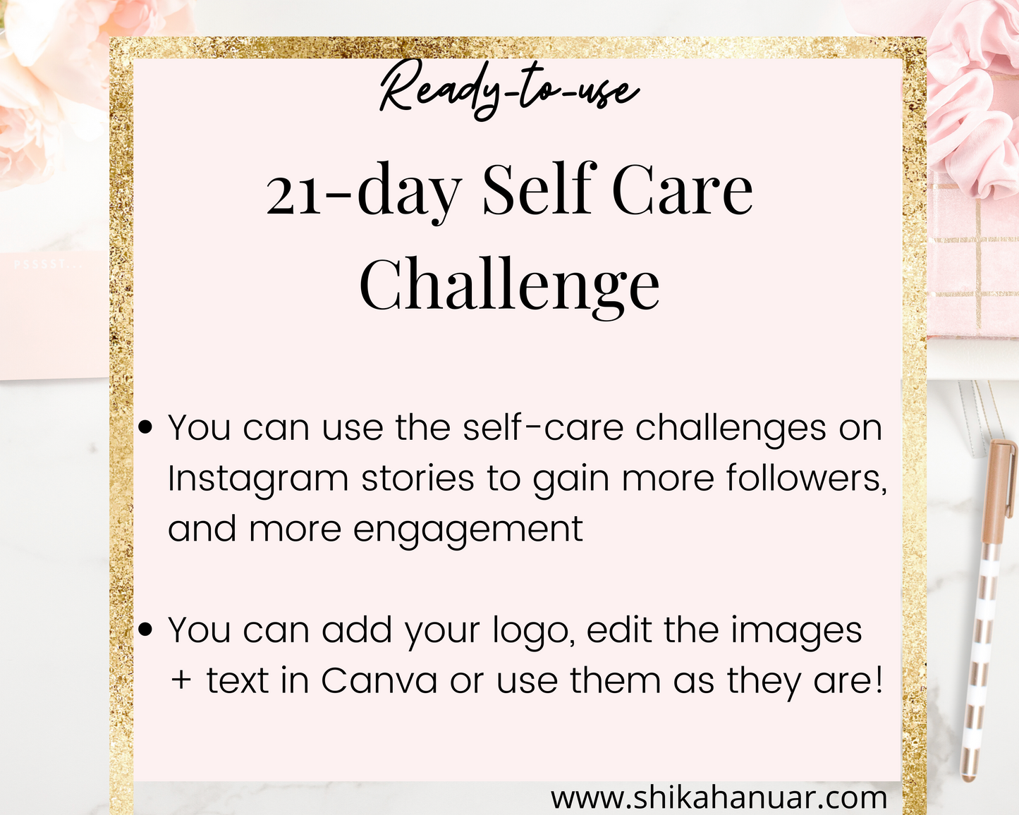 21-Day Self Care Challenge for Insta Stories