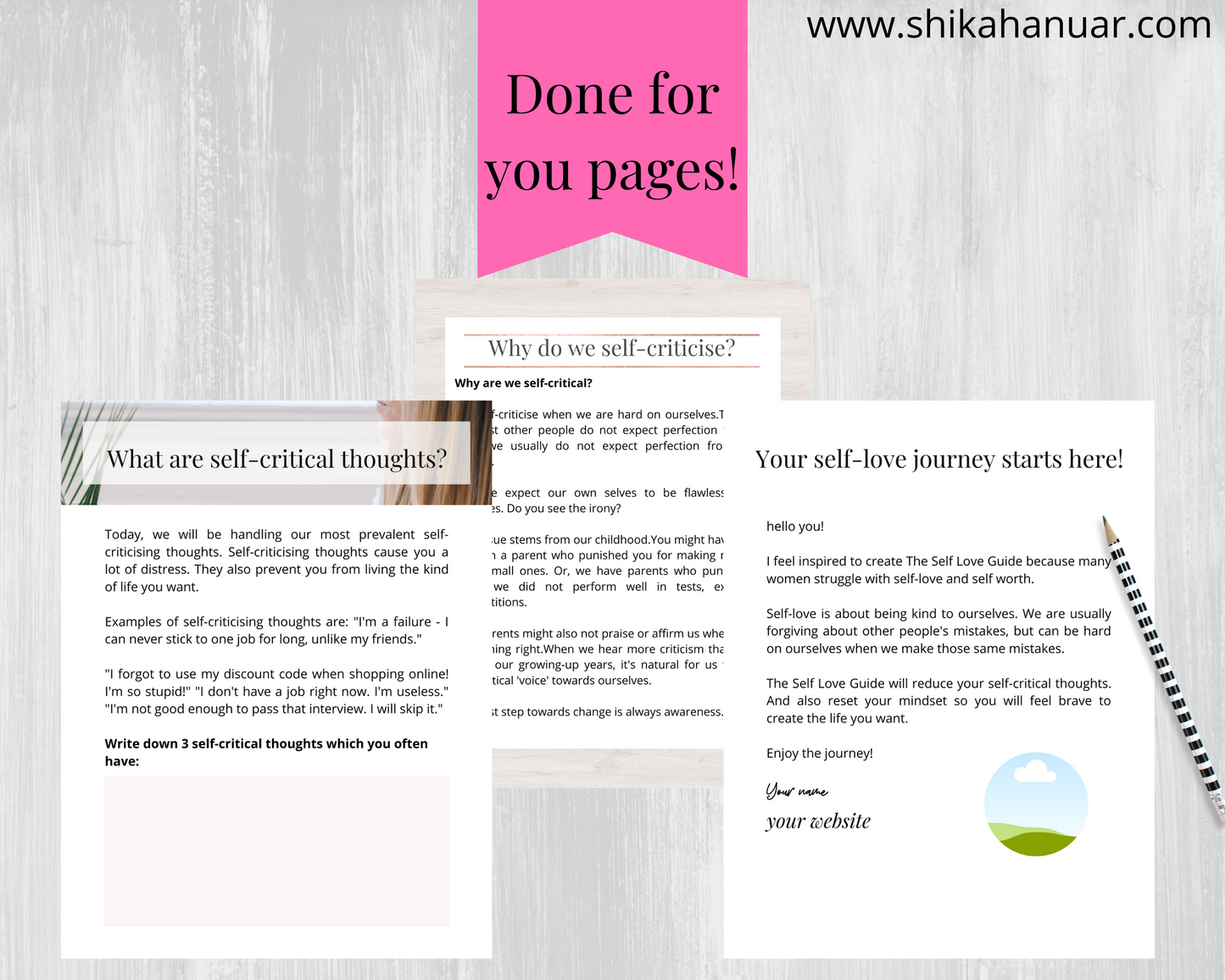 The Self Love Guide (ready to sell or use with clients)