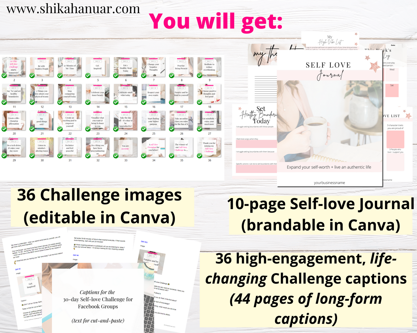 30 Day Self-love Challenge (for Facebook Groups)