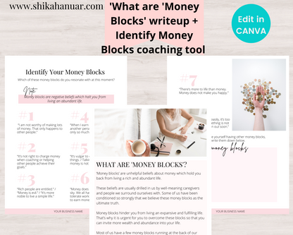 Abundance Mindset Workbook (ready to sell or use with clients)