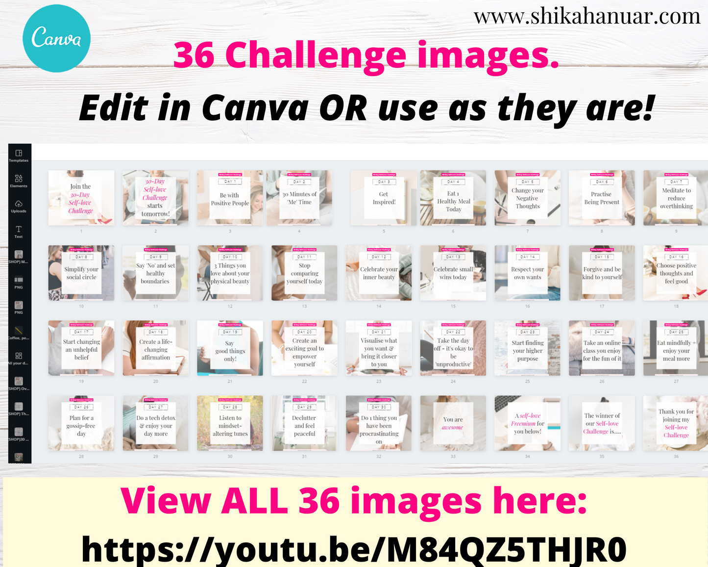 30 Day Self-love Challenge (for Facebook Groups)