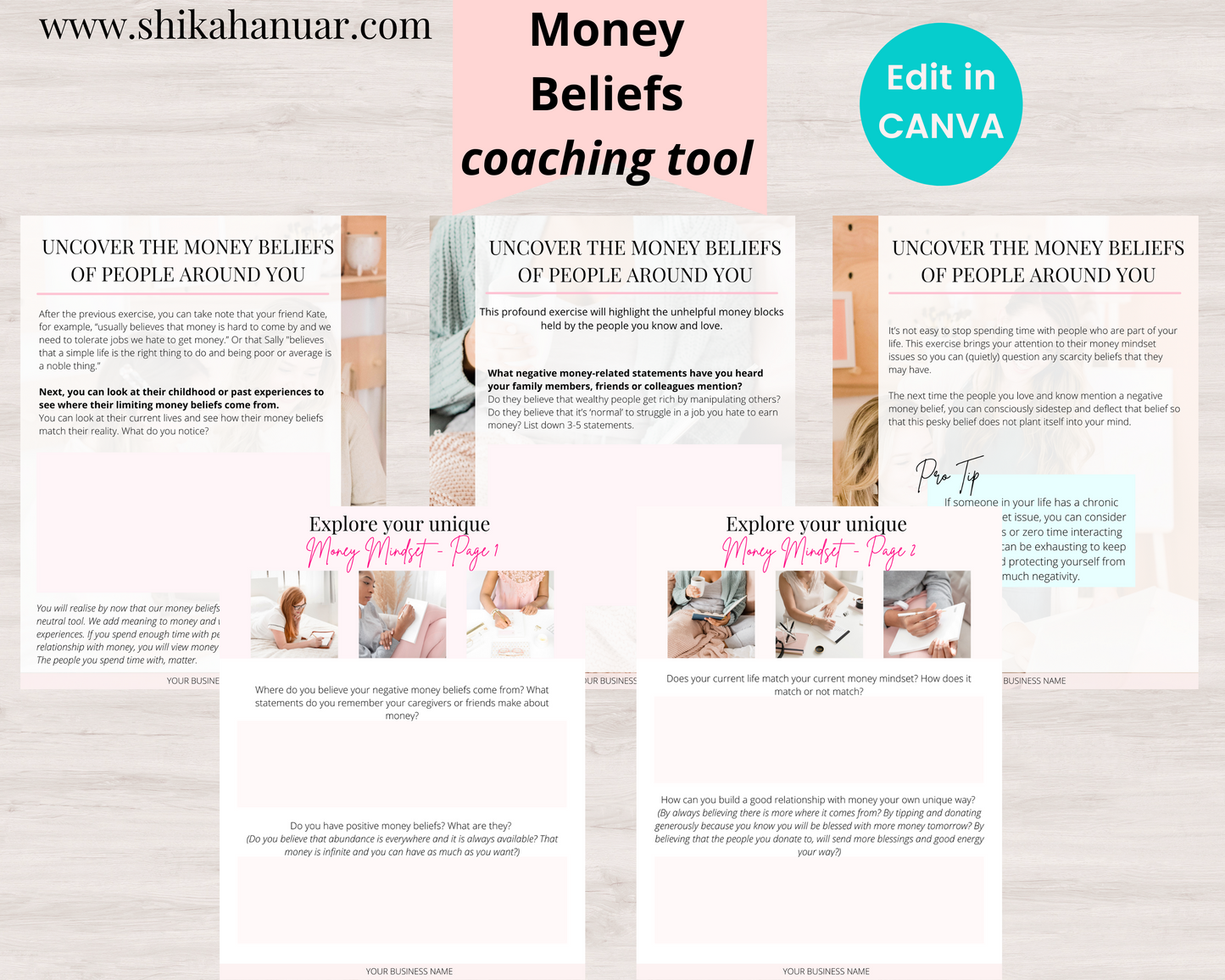 Abundance Mindset Workbook (ready to sell or use with clients)