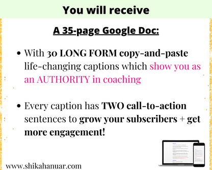 30 Mental and Emotional RESILIENCE Captions for Coaches