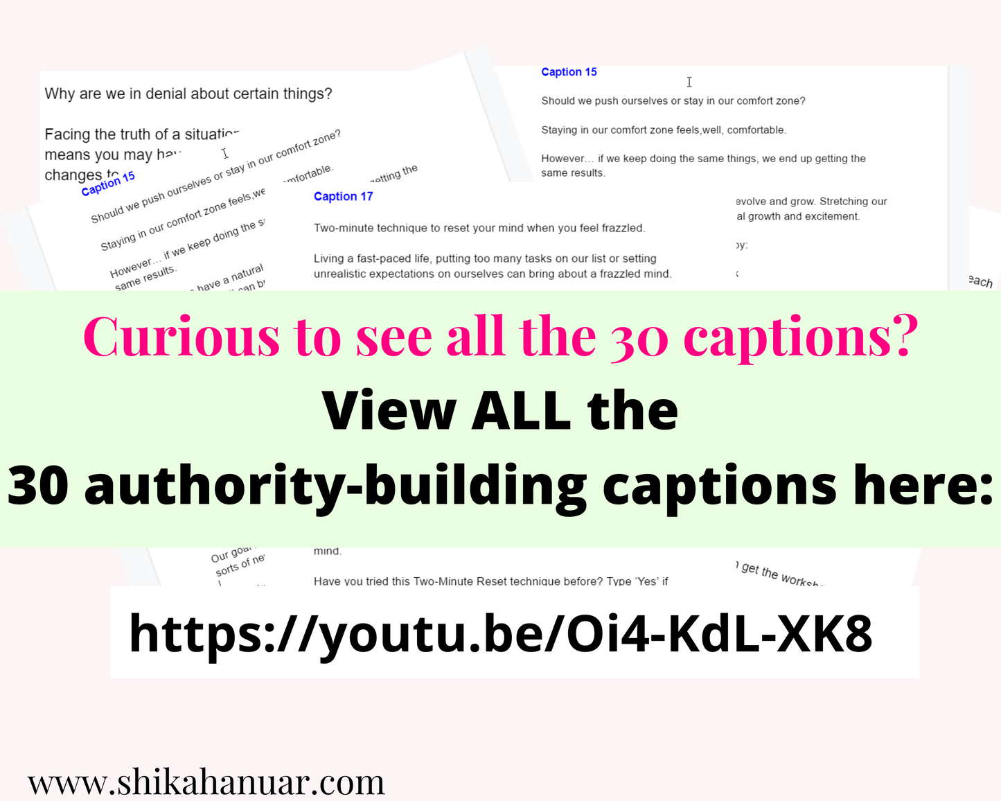 30 Mental and Emotional RESILIENCE Captions for Coaches