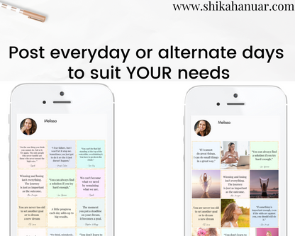 60 Goal-Setting Instagram Posts (for life coaches)