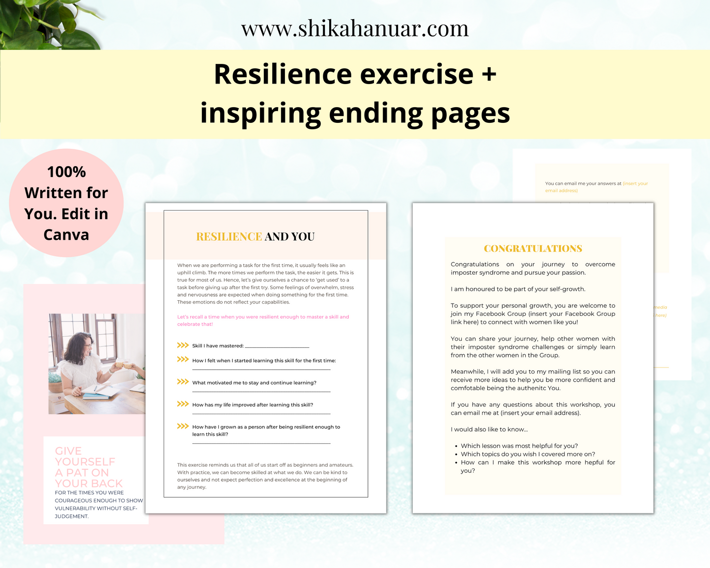 Done for you Overcome Imposter Syndrome Workbook