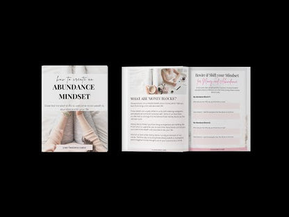 Abundance Mindset Workbook (ready to sell or use with clients)